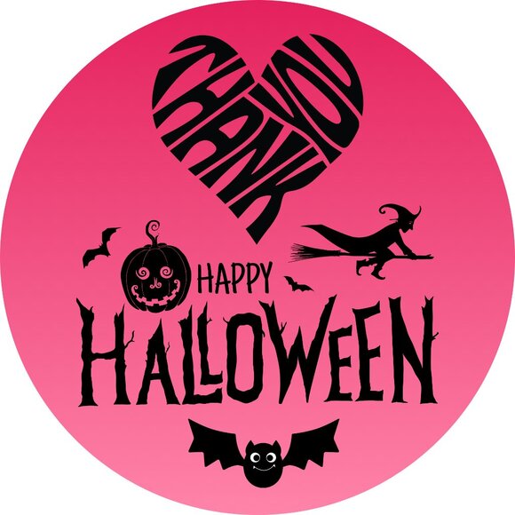 100 Thank You Stickers Halloween - Picture 1 of 12